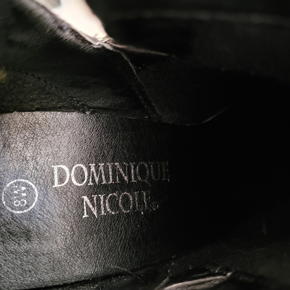 Dominique Nicole Black Booties Sz 8W - Picture 9 of 10